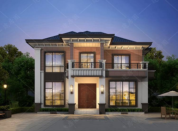 農(nóng)村自建房二層圖紙，新中式帶全套圖紙