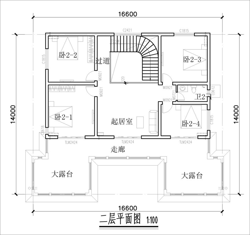 農(nóng)村中式別墅設(shè)計平面圖
