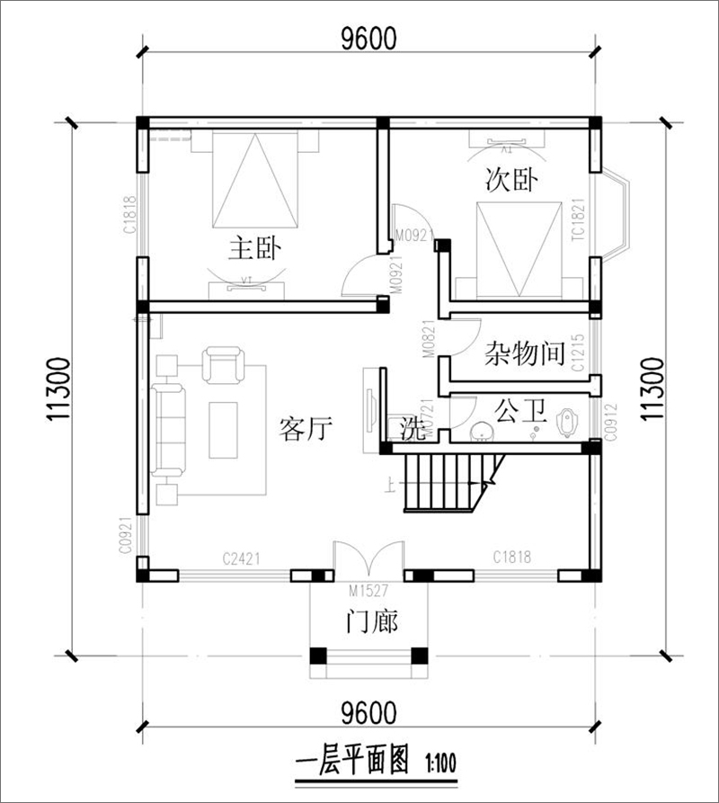 三層房屋設(shè)計戶型圖