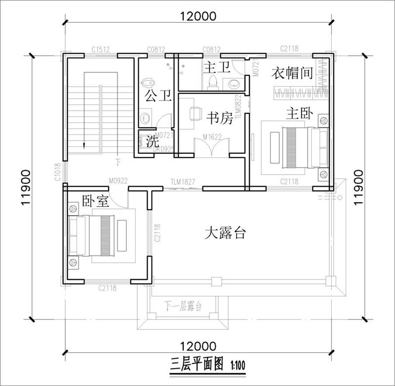 農(nóng)村自建房設(shè)計(jì)平面圖
