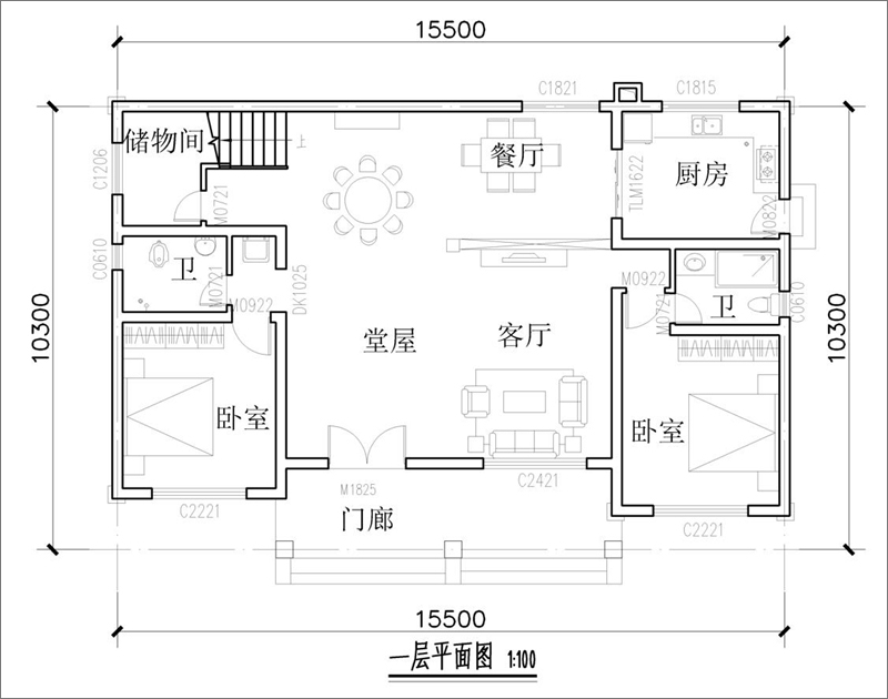 一層平面戶型圖