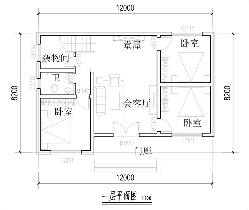 一層設(shè)計圖紙