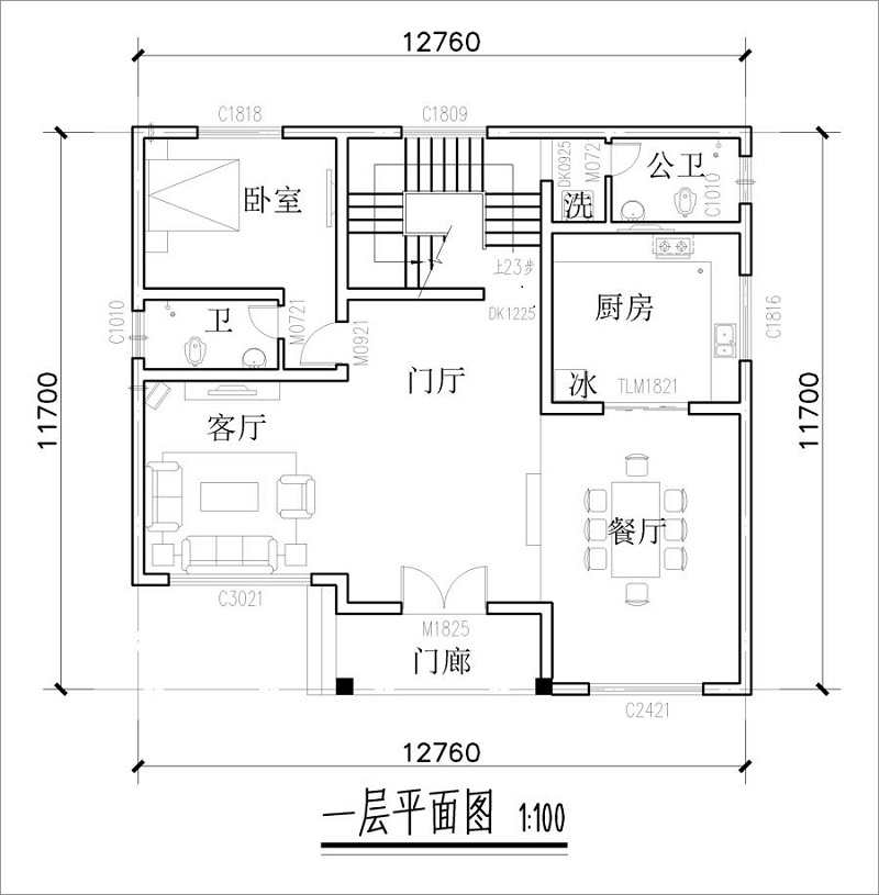 一層平面布局圖