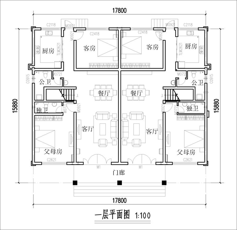 一層平面布局圖
