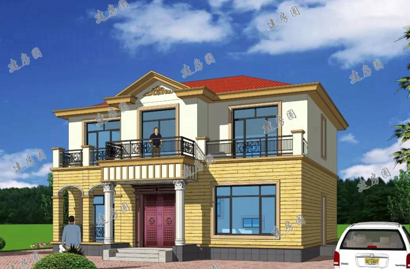 12米x10米自建房效果圖