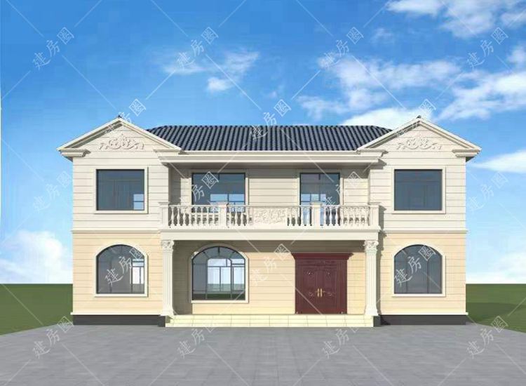 農(nóng)村四間兩層樓房設(shè)計(jì)圖紙，進(jìn)深僅7米巧借空間