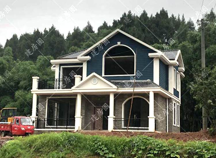 農(nóng)村270平方兩層別墅施工案例，主體，外裝到完工