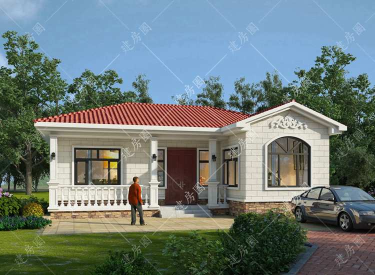 綿陽江油90平米農(nóng)村自建房設(shè)計(jì)圖紙，兩室一廳養(yǎng)老很實(shí)用
