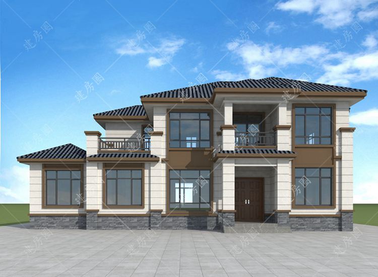 18x10米農村二層自建房設計圖紙，帶個偏房設計