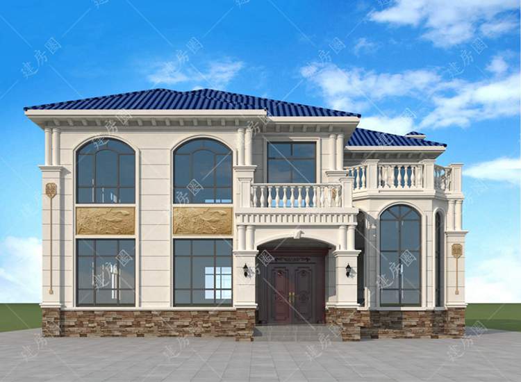 15X13米農(nóng)村二層自建房設(shè)計圖紙，房間多，外觀好看