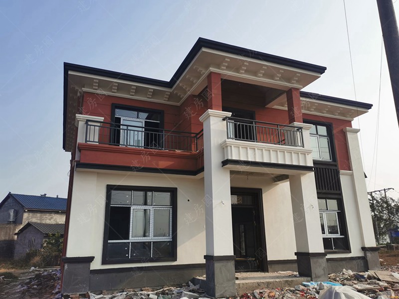 阿壩15x9米農(nóng)村建房平面圖帶效果圖-阿壩自建房屋別墅施工隊(duì)