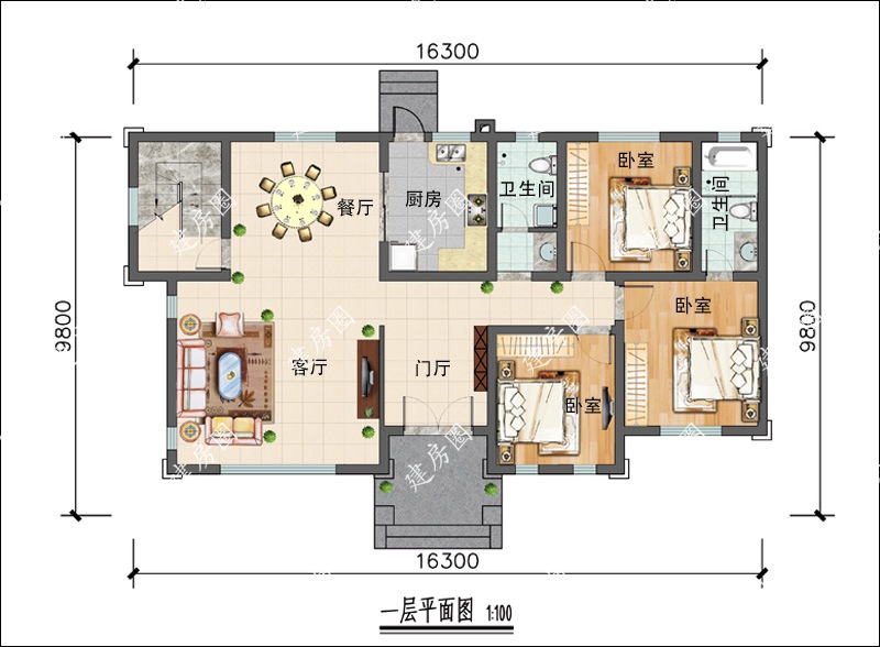 一層平面戶型圖