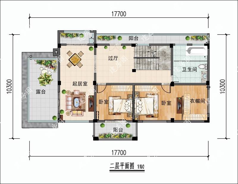 二層平面戶型圖