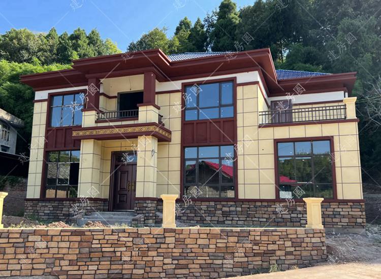 農(nóng)村自建房三間二層真實圖片，帶設計圖紙和施工細節(jié)